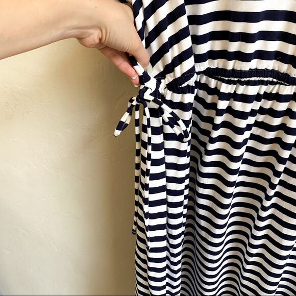 NWT Isabel Maternity‎ Navy Stripe Dress - Picture 6 of 8